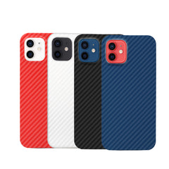 FIBRE 4 BACK CASE FOR IPHONE 12 MINI (Black/Dark Blue/Green/Red/White)