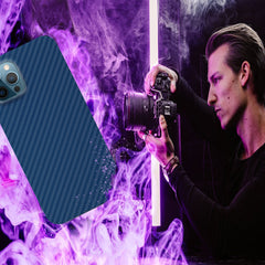 FIBRE 4 BACK CASE FOR IPHONE 12 PRO MAX (Black/Dark Blue/Green/Red/White)