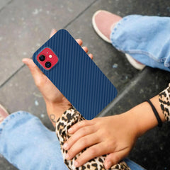 FIBRE 4 BACK CASE FOR IPHONE 12 MINI (Black/Dark Blue/Green/Red/White)