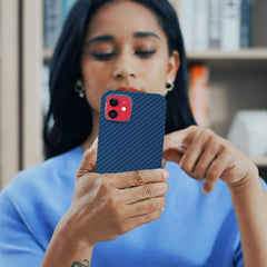 FIBRE 4 BACK CASE FOR IPHONE 12 MINI (Black/Dark Blue/Green/Red/White)