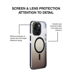 COLOR  MAG SAFE BACK CASE FOR IPHONE 15