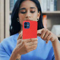 FIBRE 4 BACK CASE FOR IPHONE 12 MINI (Black/Dark Blue/Green/Red/White)