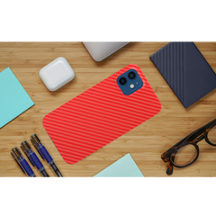 FIBRE 4 BACK CASE FOR IPHONE 12 MINI (Black/Dark Blue/Green/Red/White)