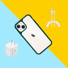 FIBRE 3 BACK CASE FOR IPHONE 13 (Black/Dark Blue/Purple/Red/White)