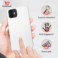 FIBRE 4 BACK CASE FOR IPHONE 12 MINI (Black/Dark Blue/Green/Red/White)