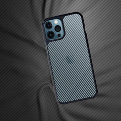 FIBRE 2 BACK CASE FOR IPHONE 12 Pro (Black/Dark Blue)