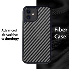 FIBRE 2 BACK CASE FOR IPHONE 12 MINI (Black/Dark Blue)