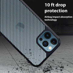 FIBRE 2 BACK CASE FOR IPHONE 12 Pro (Black/Dark Blue)