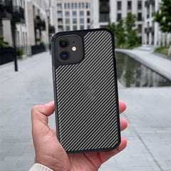 FIBRE 2 BACK CASE FOR IPHONE 12 MINI (Black/Dark Blue)