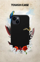 TOUGH BACK CASE FOR IPHONE 13  (Black/Dark Blue)