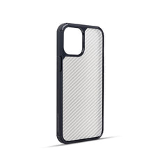 FIBRE 2 BACK CASE FOR IPHONE 12 (Black/Dark Blue)