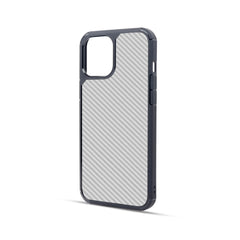 FIBRE 2 BACK CASE FOR IPHONE 12 (Black/Dark Blue)