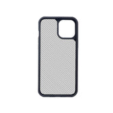 FIBRE 2 BACK CASE FOR IPHONE 12 (Black/Dark Blue)