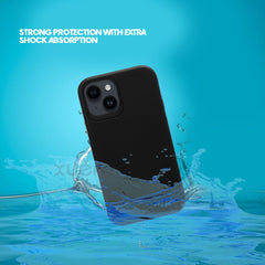 TOUGH BACK CASE FOR IPHONE 13  (Black/Dark Blue)