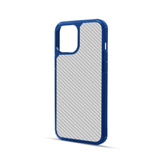 FIBRE 2 BACK CASE FOR IPHONE 12 (Black/Dark Blue)