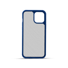 FIBRE 2 BACK CASE FOR IPHONE 12 (Black/Dark Blue)