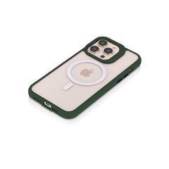 SILK MAGNETIC SAFE BACK CASE FOR IPHONE 14 PRO MAX (Black/Dark Blue/Green/Light Purple/Red)