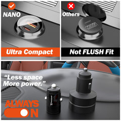 NANO 65W CAR CHARGER (Black)
