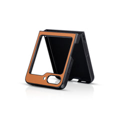 KEVLAR BACK CASE FOR SAMSUNG Z FLIP 5 (Black/Brown/DBLUE/Green/GREY/Red)