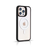 SILK MAGNETIC SAFE BACK CASE FOR IPHONE 14 PRO MAX (Black/Dark Blue/Green/Light Purple/Red)