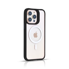 SILK MAGNETIC SAFE BACK CASE FOR IPHONE 14 PRO MAX (Black/Dark Blue/Green/Light Purple/Red)