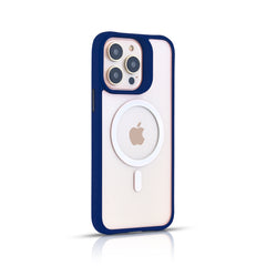 SILK MAGNETIC SAFE BACK CASE FOR IPHONE 14 PRO MAX (Black/Dark Blue/Green/Light Purple/Red)