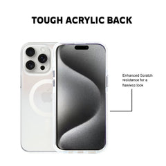 COLOR  MAG SAFE BACK CASE FOR IPHONE 15 PRO