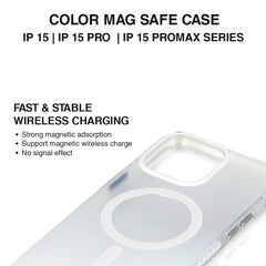 COLOR  MAG SAFE BACK CASE FOR IPHONE 15 PRO
