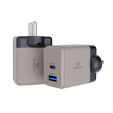 Surge 45W Dual Port GaN Charger, USB & Type C Port with PD, PPS 50% in 30 mins