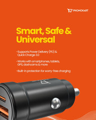 CRETA 2 48W CAR CHARGER (BLACK)
