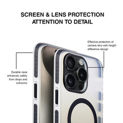 COLOR  MAG SAFE BACK CASE FOR IPHONE 15 PRO