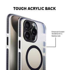 COLOR  MAG SAFE BACK CASE FOR IPHONE 15 PRO