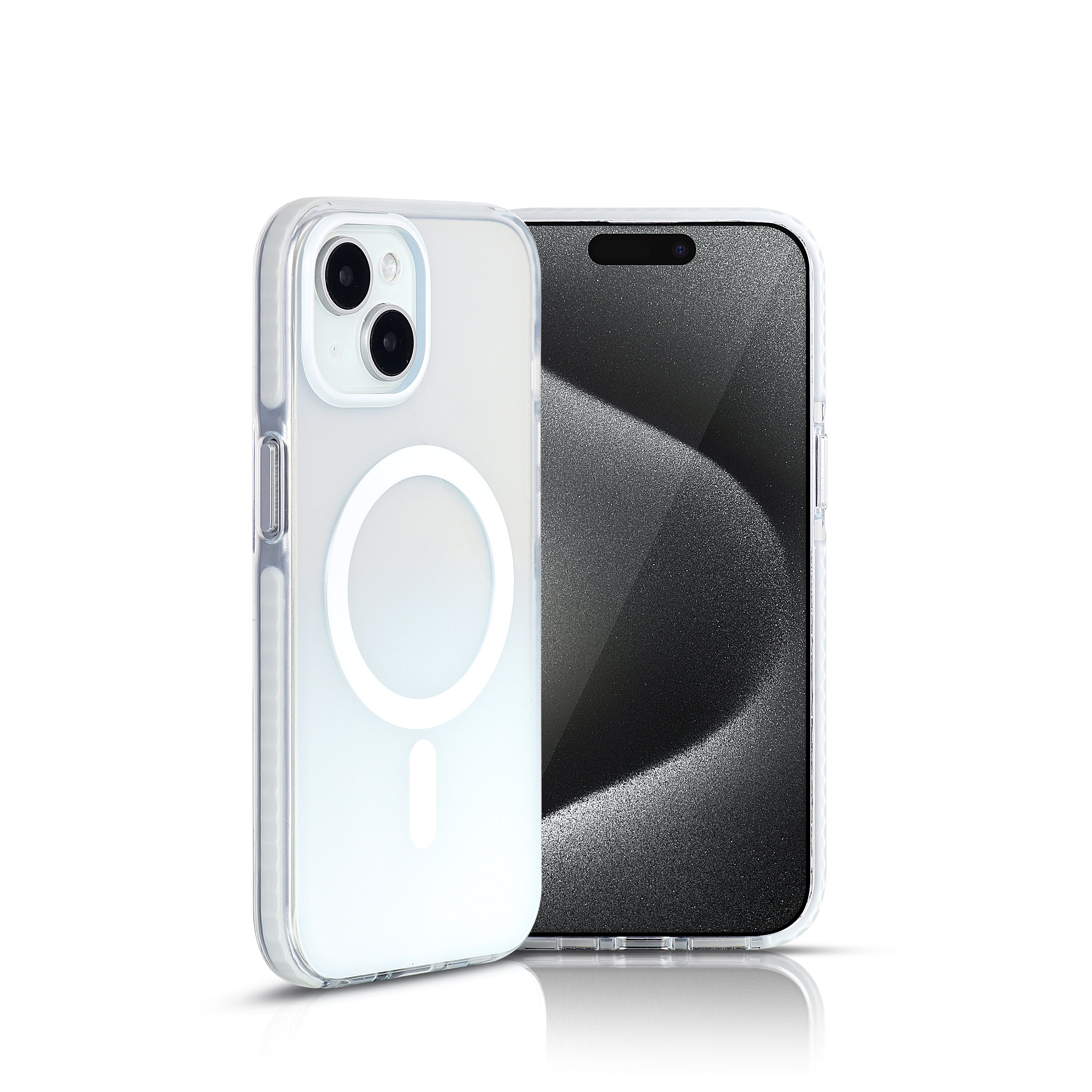 COLOR  MAG SAFE BACK CASE FOR IPHONE 15