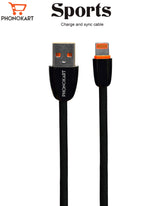 Lightning Cable 0.3M PKCSPTLC-BLK (Compatible with MOBILE, power bank,One Cable)(Black)
