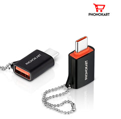 OTG Adapter USB Type C  (BLACK)