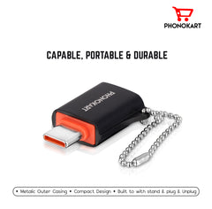 OTG Adapter USB Type C  (BLACK)
