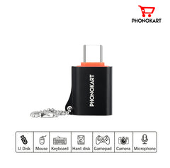 OTG Adapter USB Type C  (BLACK)