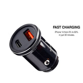 CAR CHARGER SELTOS (48W) WITH FREE TYPE C CABLE (BLACK)