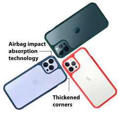 FIBRE 3 BACK CASE FOR IPHONE 13 PRO MAX (Black/Dark Blue/Red/White)