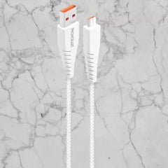 Micro USB Cable (1M) TPE (Compatible with all mobiles, One Cable)(White)