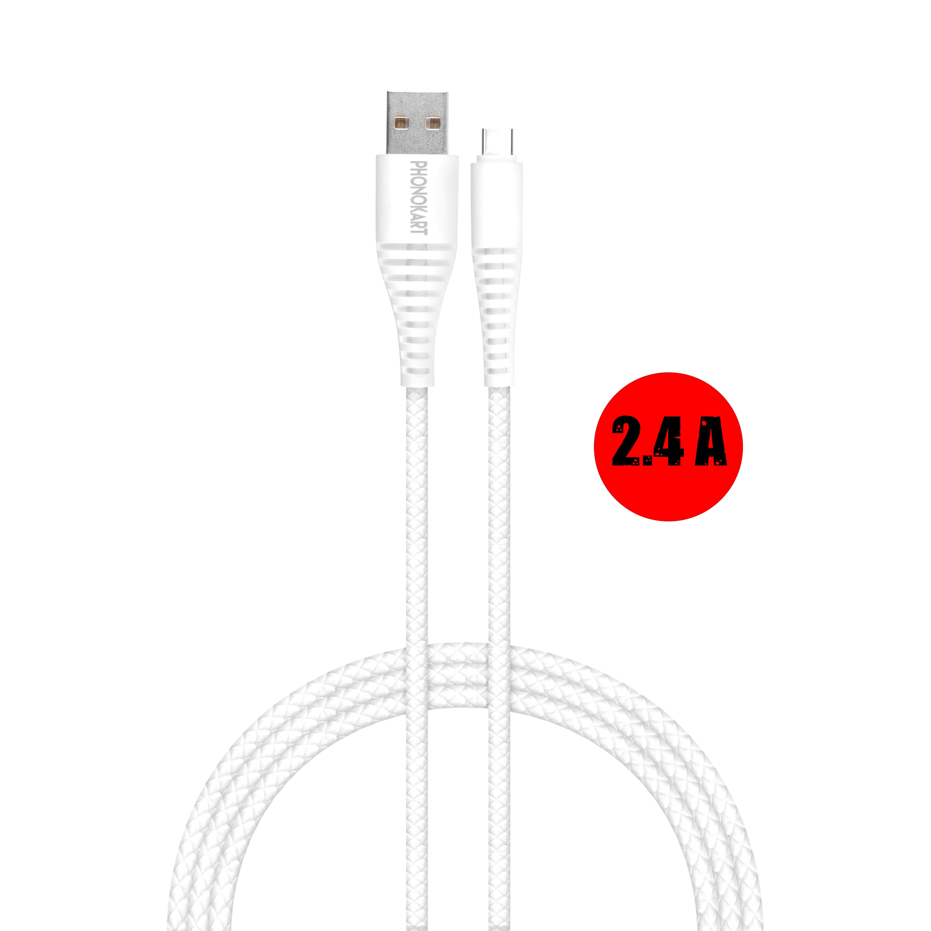 Type C Cable PKRPDTC-WHT 1 M USB Type C Cable (White)