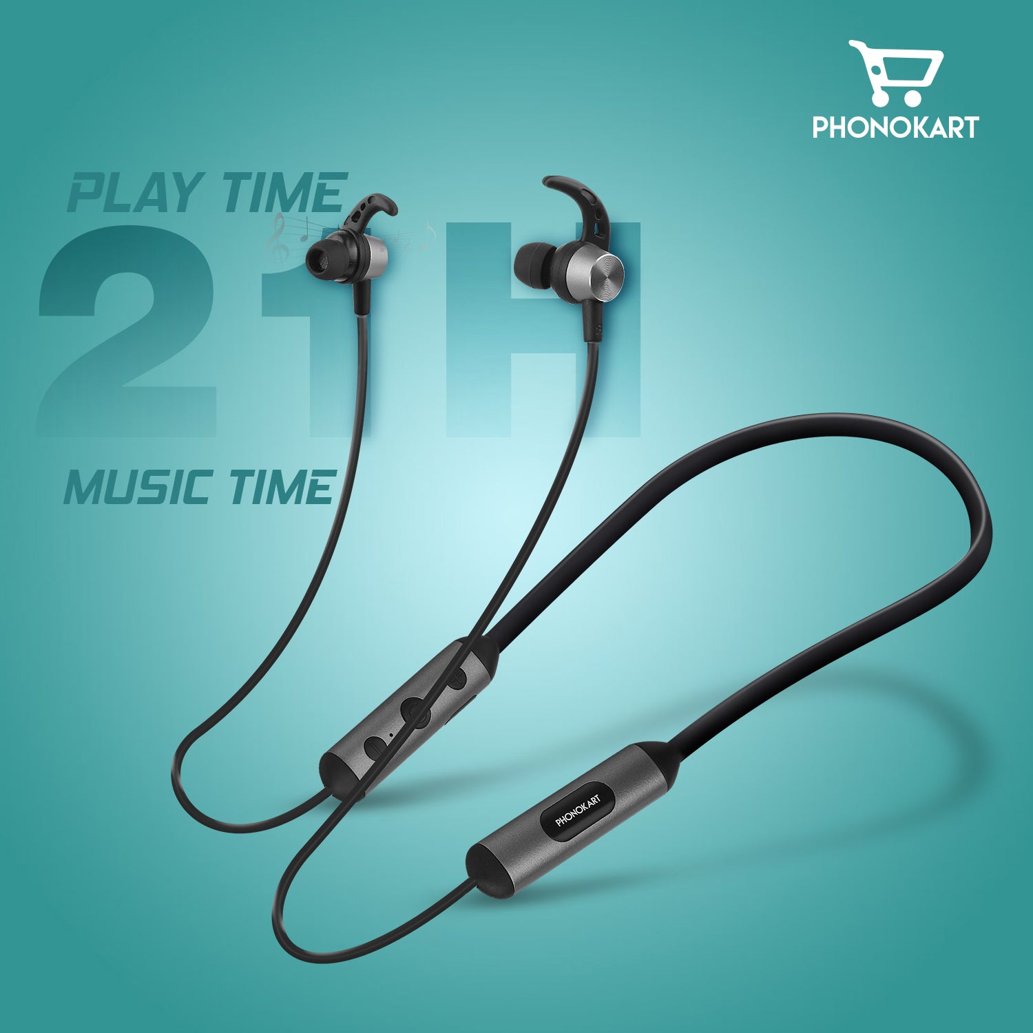 TRIBE WIRELESS BLUETOOTH HEADSET FAST CHARGING WITH 30 HRS PLAY TIME(IN THE EAR)