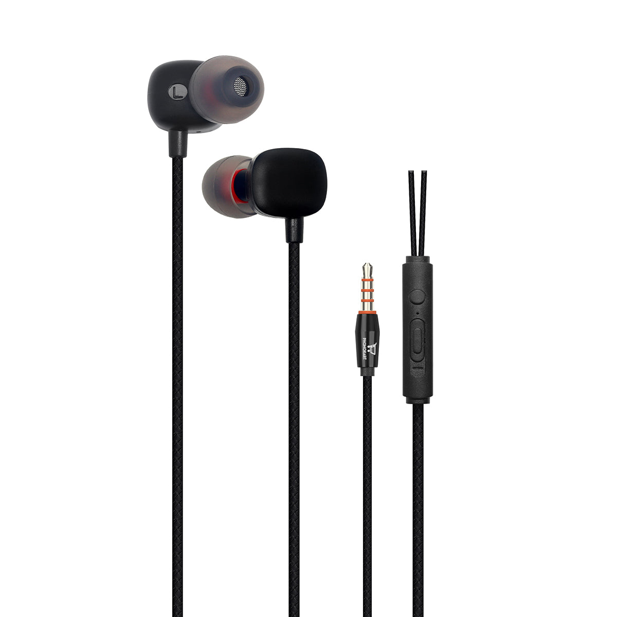 4S Handsfree Wired Headset With Mic (Black, In the Ear)