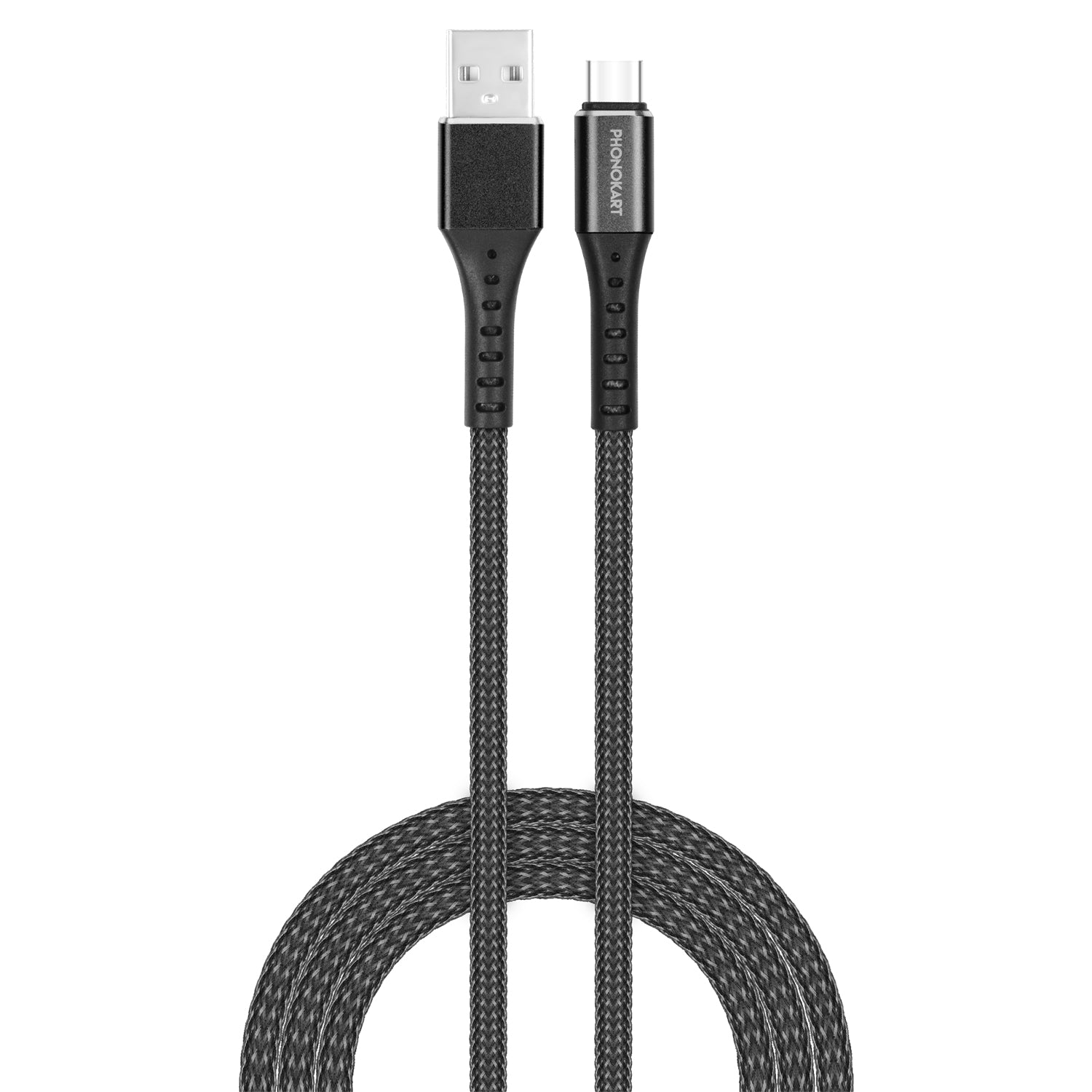 Micro USB Cable 2.4 A (1M) (Compatible with Mobile, tablets, Black, One Cable)(Black)