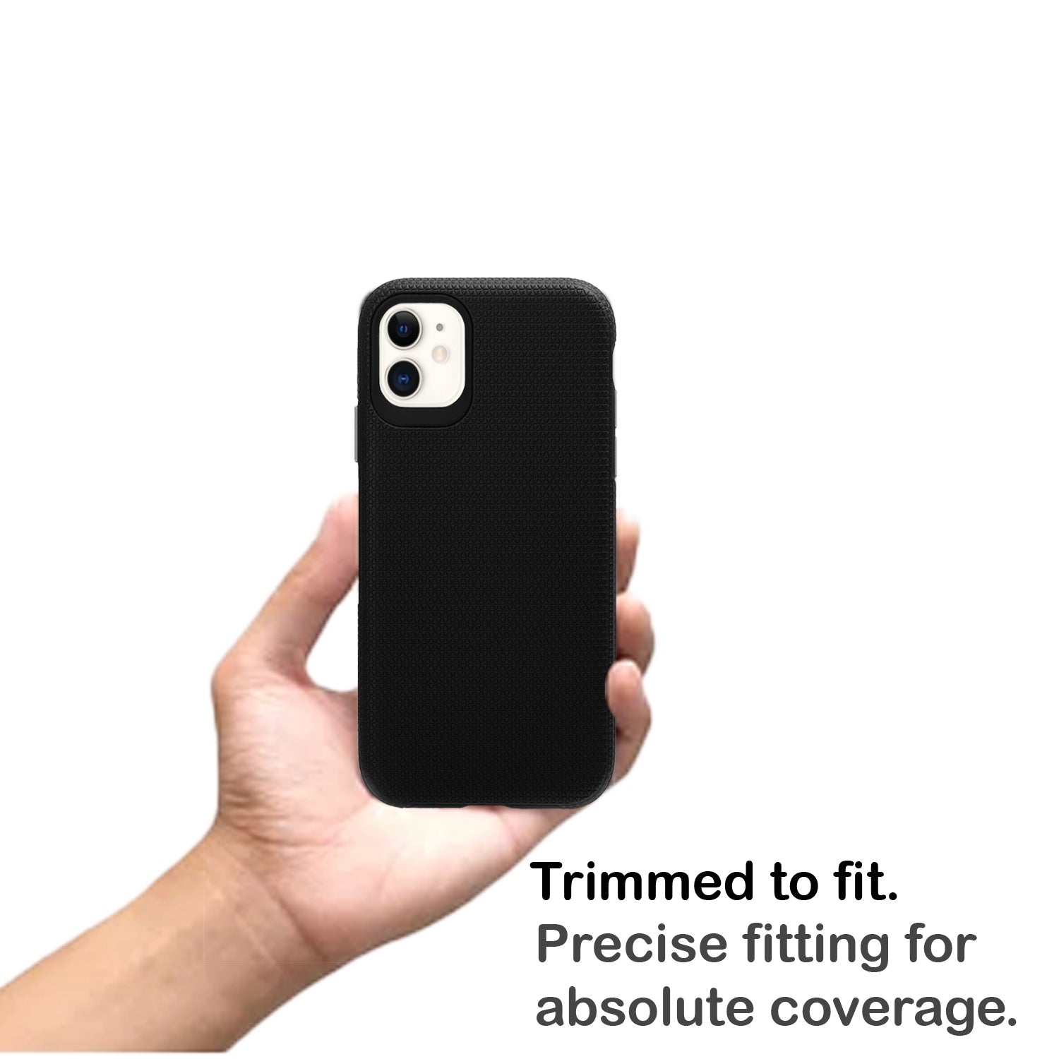 TOUGH BACK CASE FOR IPHONE 11 (Black/Dark Blue)