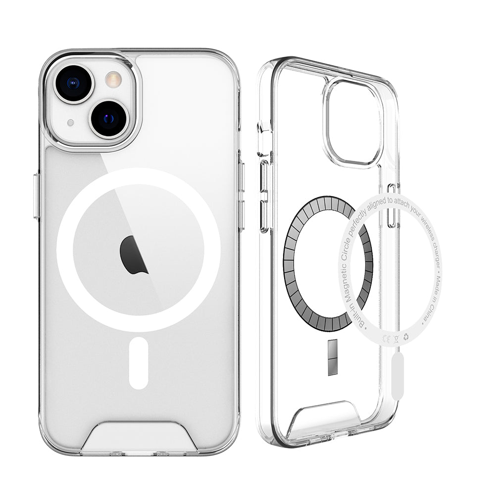 SHIELD MAG SAFE BACK CASE FOR IPHONE 14 PLUS TRANS