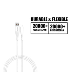 Type C Cable PKRPDTC-WHT 1 M USB Type C Cable (White)