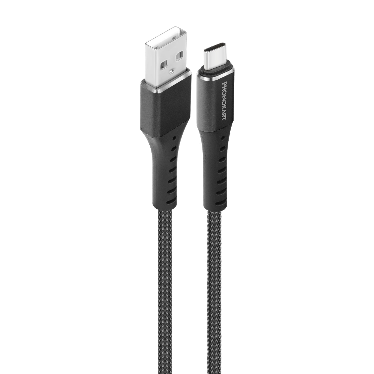 Type C Cable PKOR6ATC-BLK 1.5 m USB Type C Cable  (Compatible with Mobile, Black, One Cable)(BLACK)