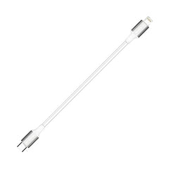 Type C To Lightning  Cable (0.3M) Fast Sync and Charging cable 4 Amps (Compatible with Mobile)(White)