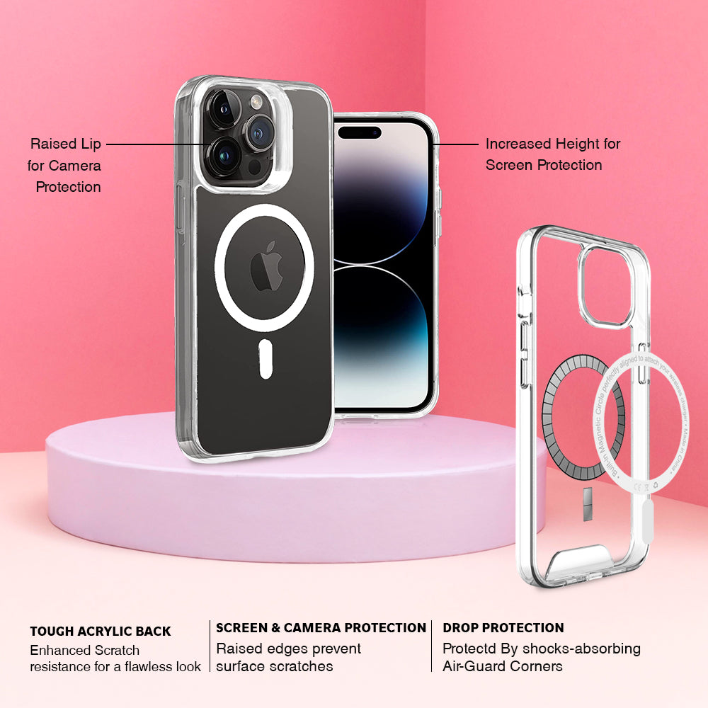 SHIELD MAG SAFE BACK CASE FOR IPHONE 14 PRO MAX TRANS